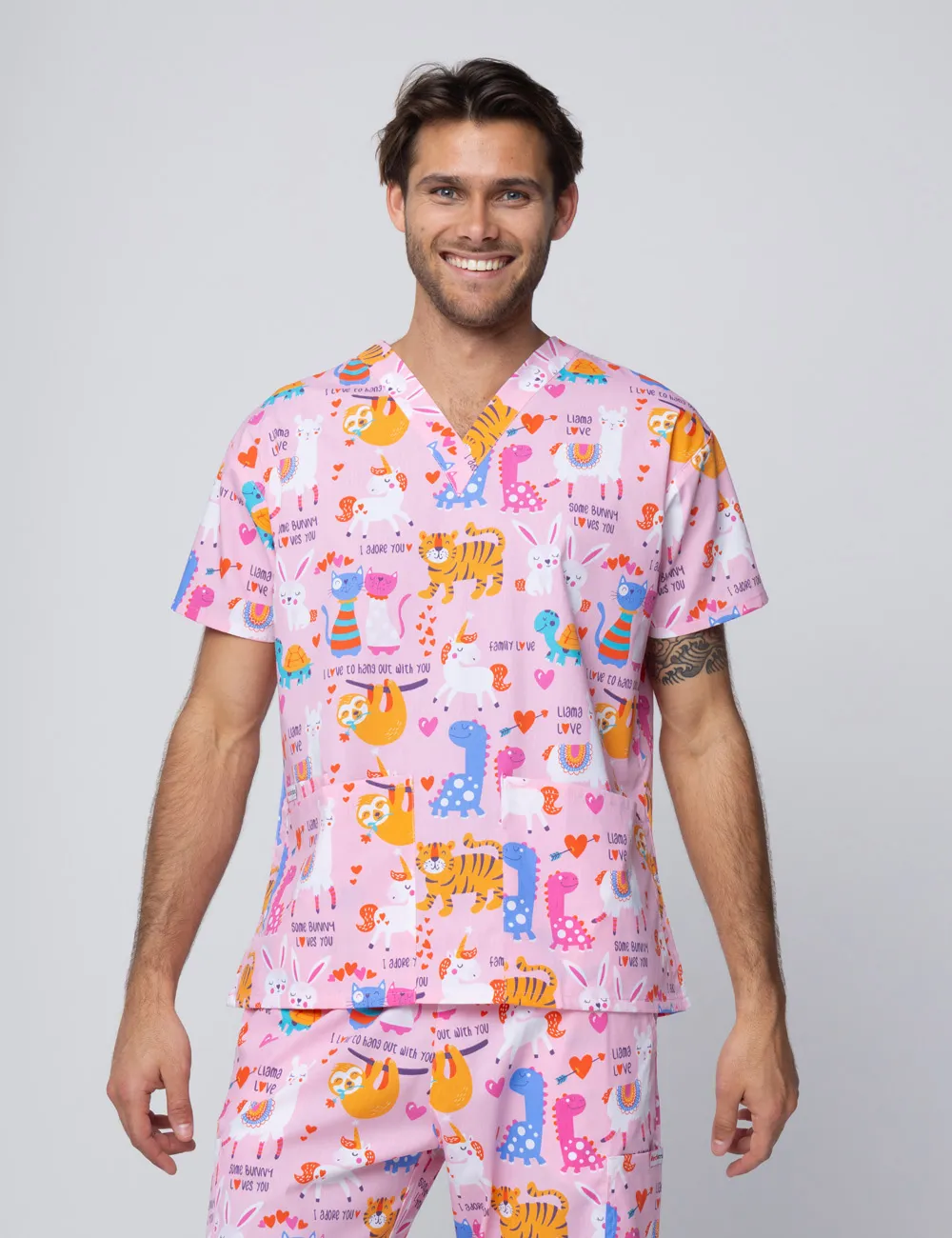 Somebody Loves You Classic Scrub Top