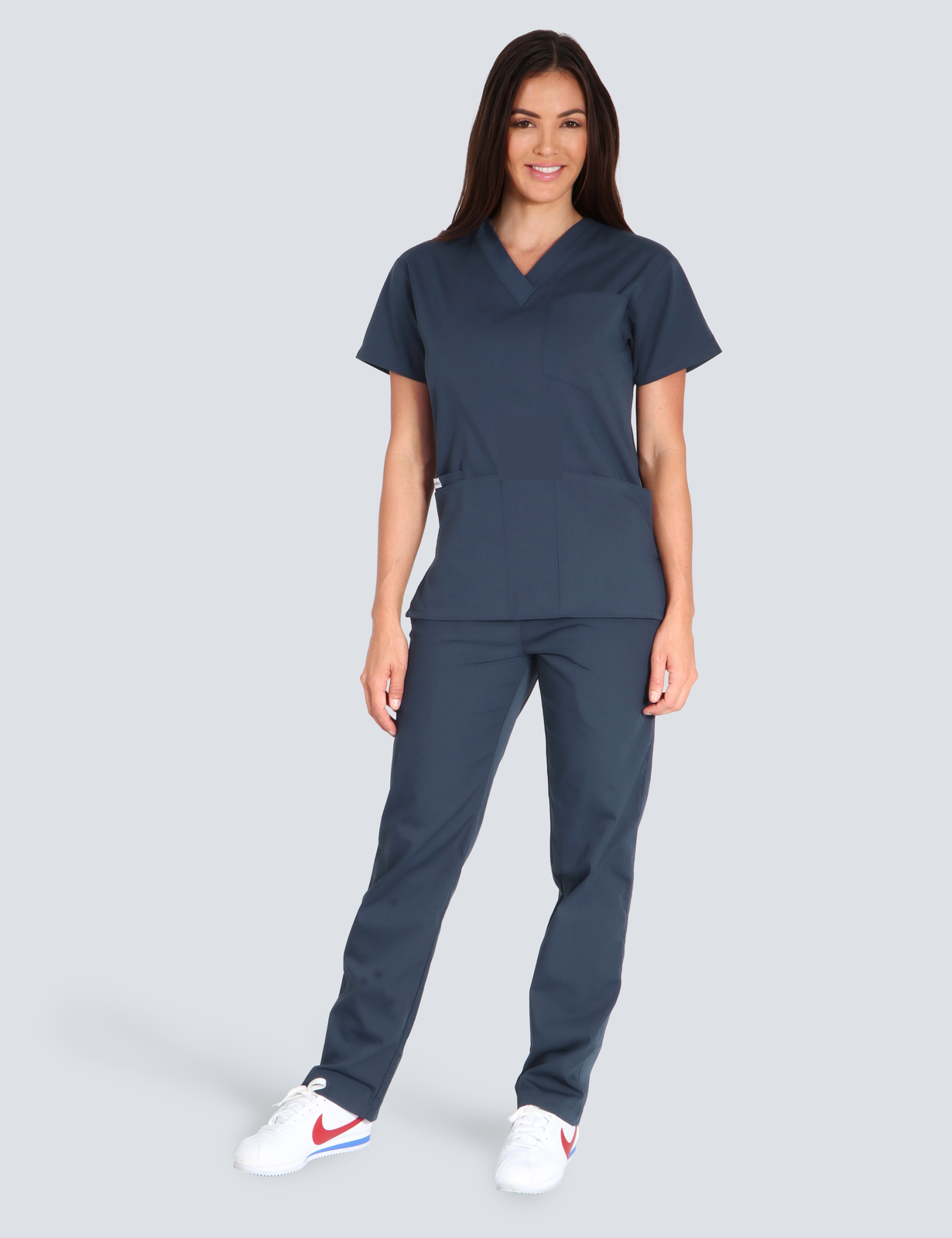 St Vincent's Hospital Cardiac Physiologist Uniform Set Bundle  (4 Pocket Top and Regular Pants in Navy incl Logo)