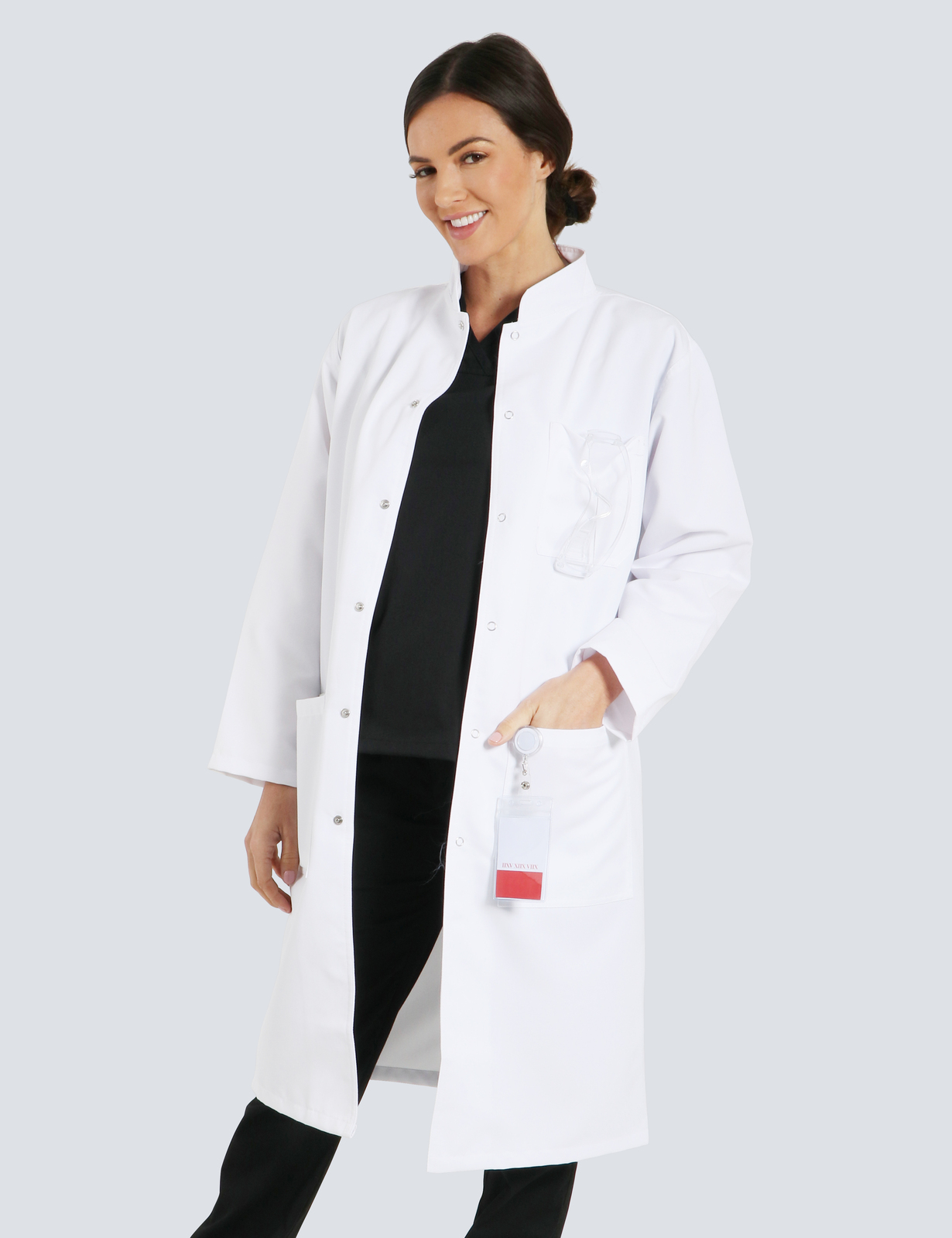 UQ Vets Gatton Consulting Military Style Lab Coat in White incl Logos