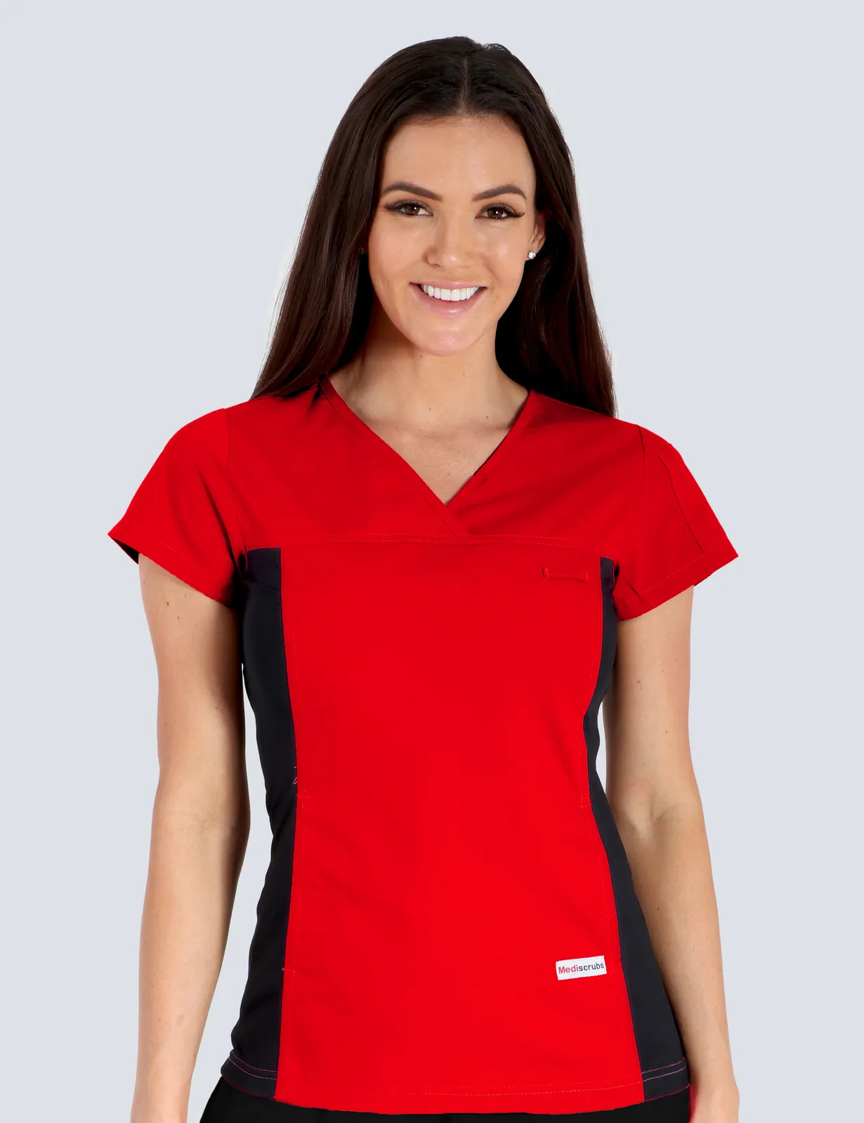 Townsville Hospital - Emergency Department - Women's Top Only Bundle (Women's Fit Spandex Top in Red incl Logos)