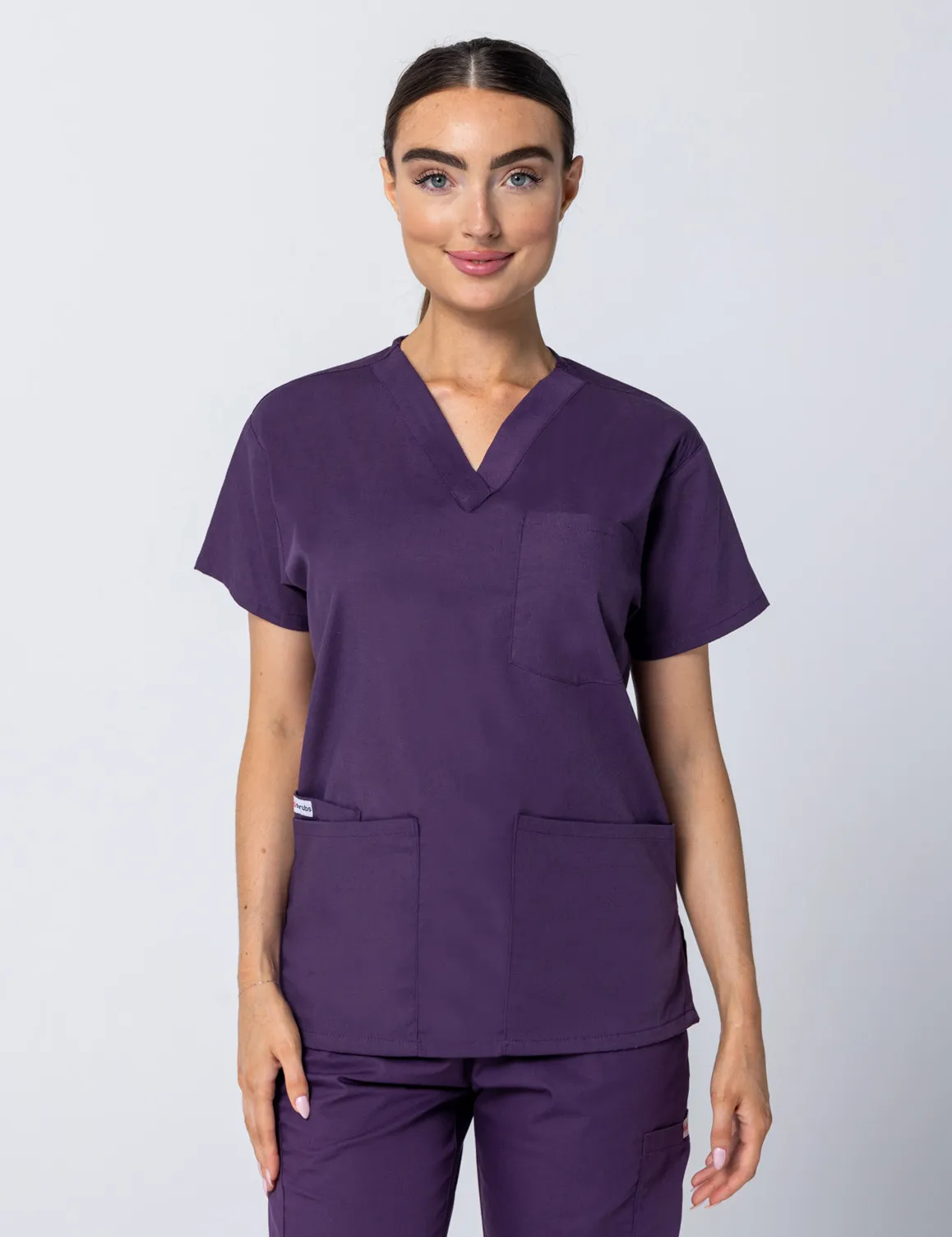 Women's 4 Pocket Top in Aubergine - Pharmacist - Westmead Children’s Hospital