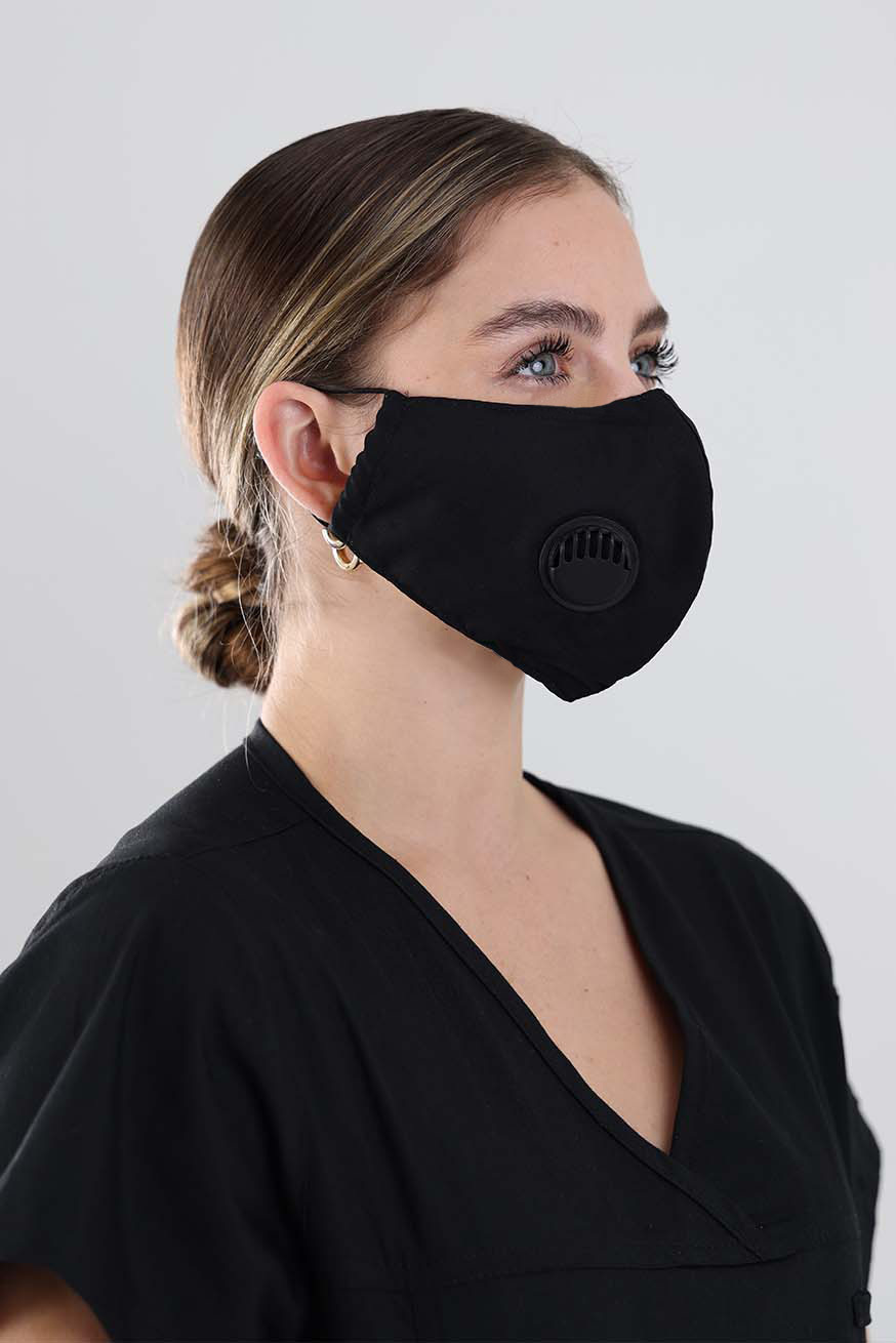 Adjustable Reusable Face Mask With 2 Pm2.5 Filters And Valve