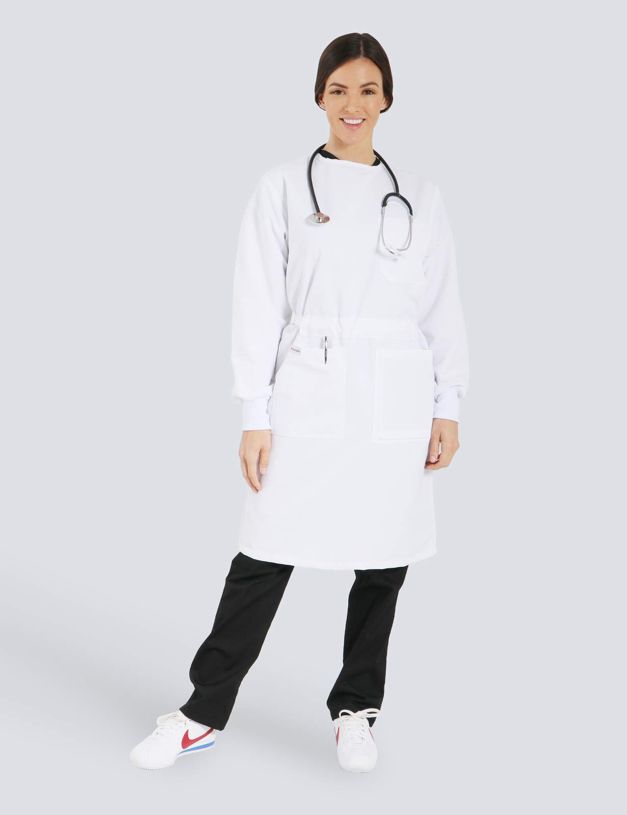 Lab Gown With Front Belt