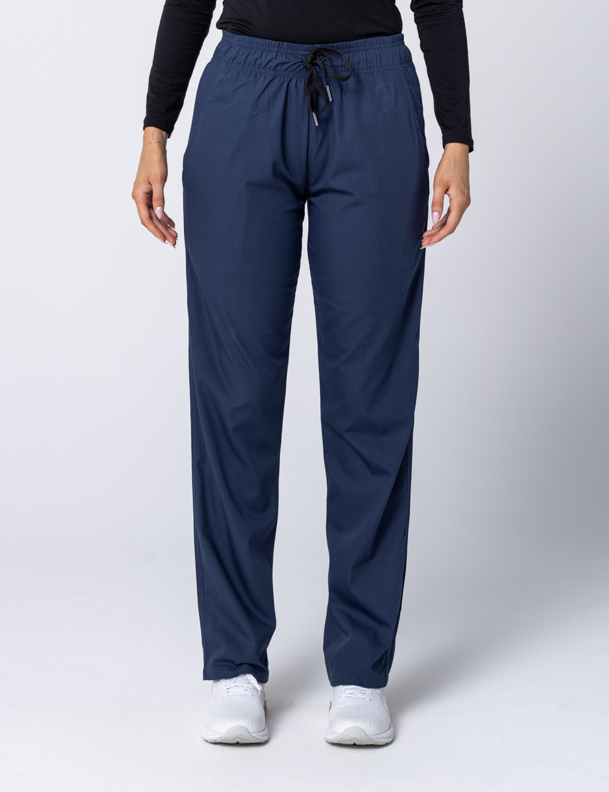 Women's Regular Cut Pants - Navy - Large