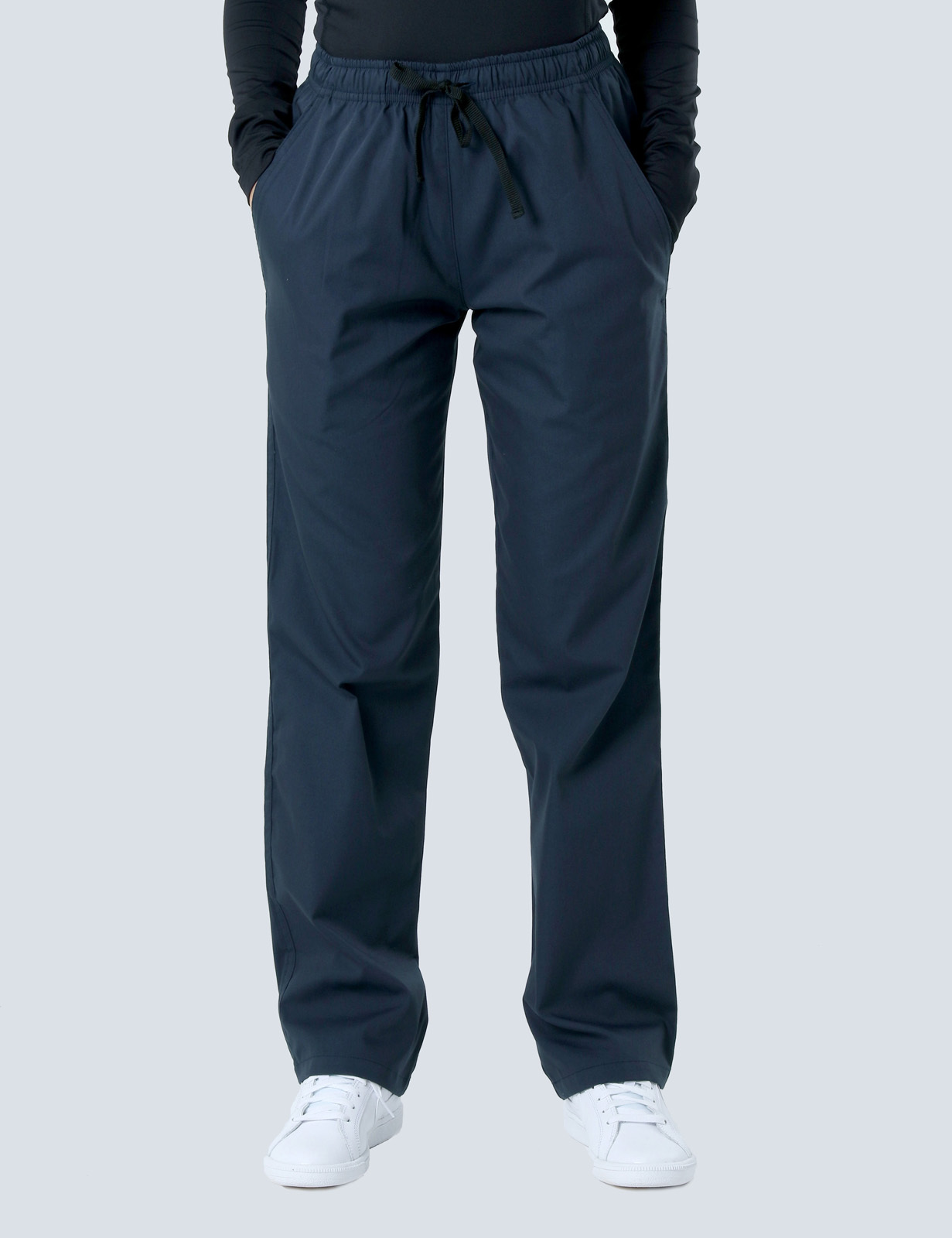 Women's Regular Cut Pants - Navy - 2X Large
