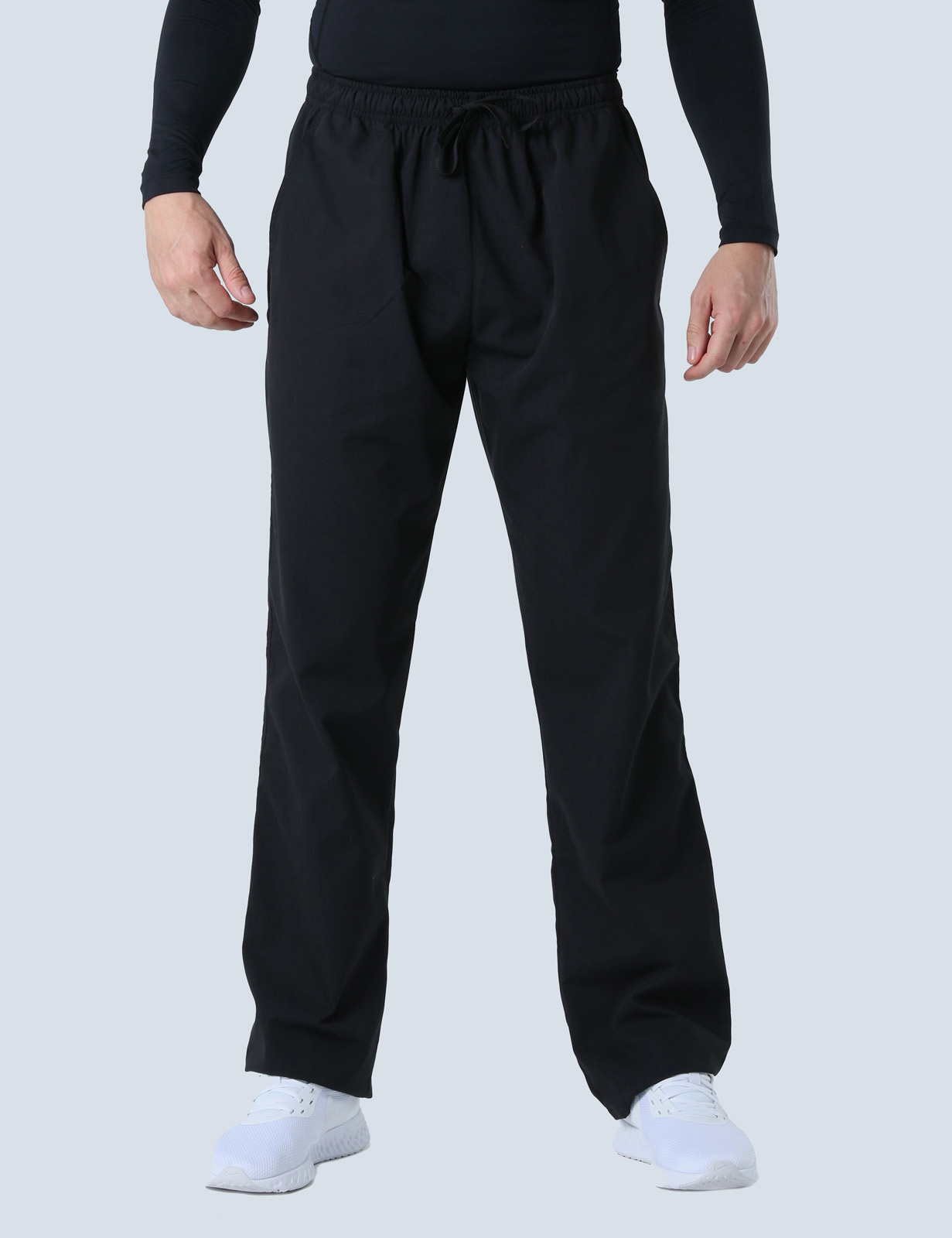 Men's Regular Cut Pants - Black - Medium