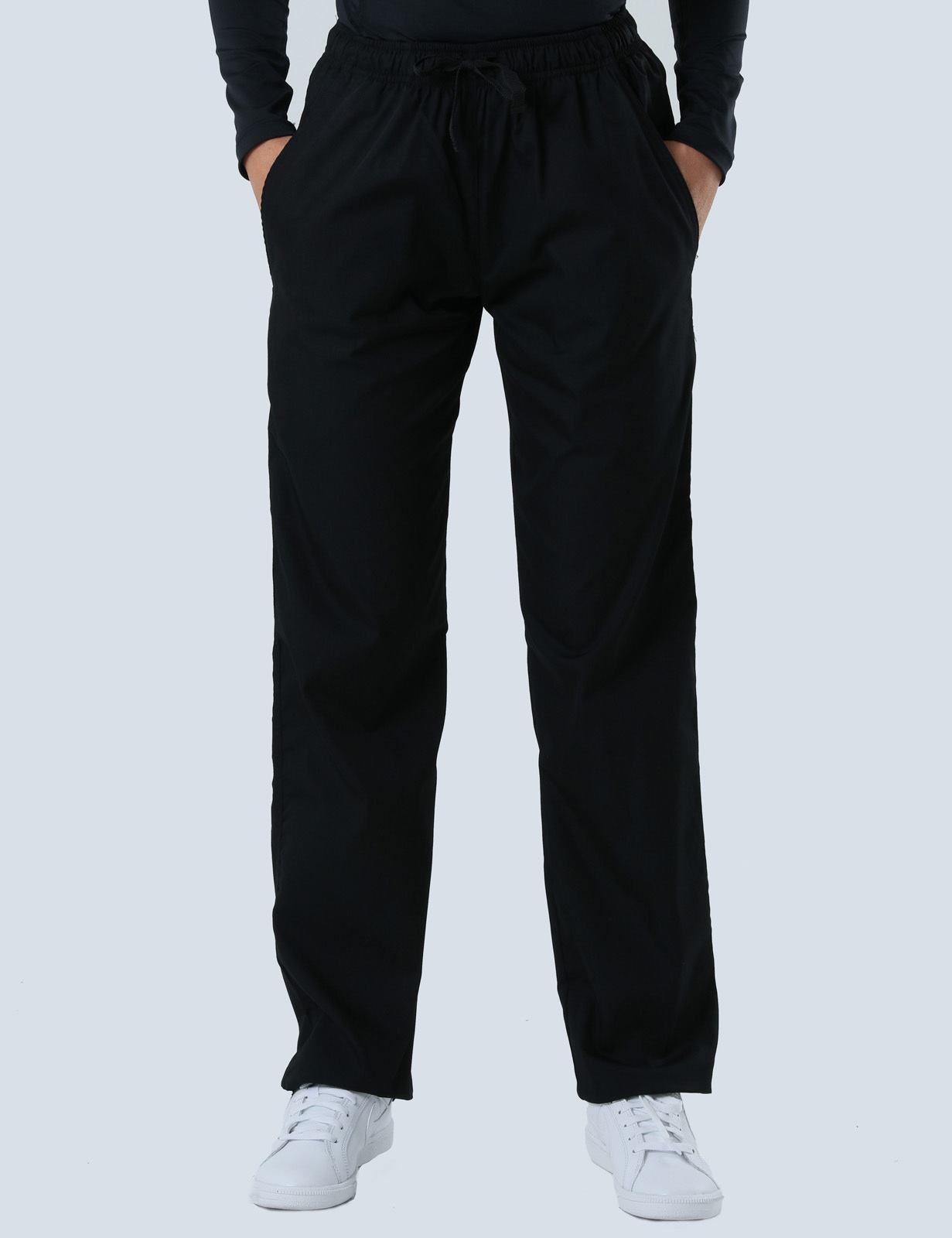 Women's Regular Cut Pants - Black - 4X large