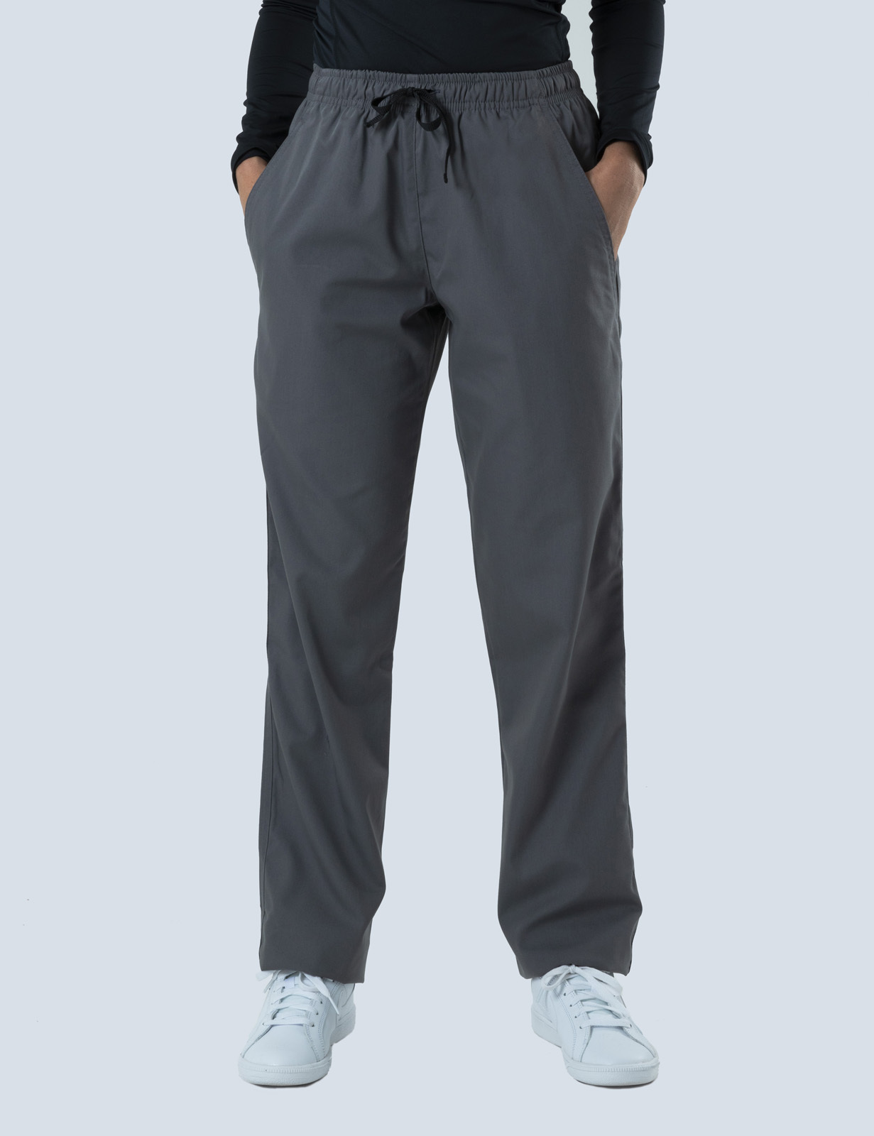 Women's Regular Cut Pants - Steel Grey - XX Small