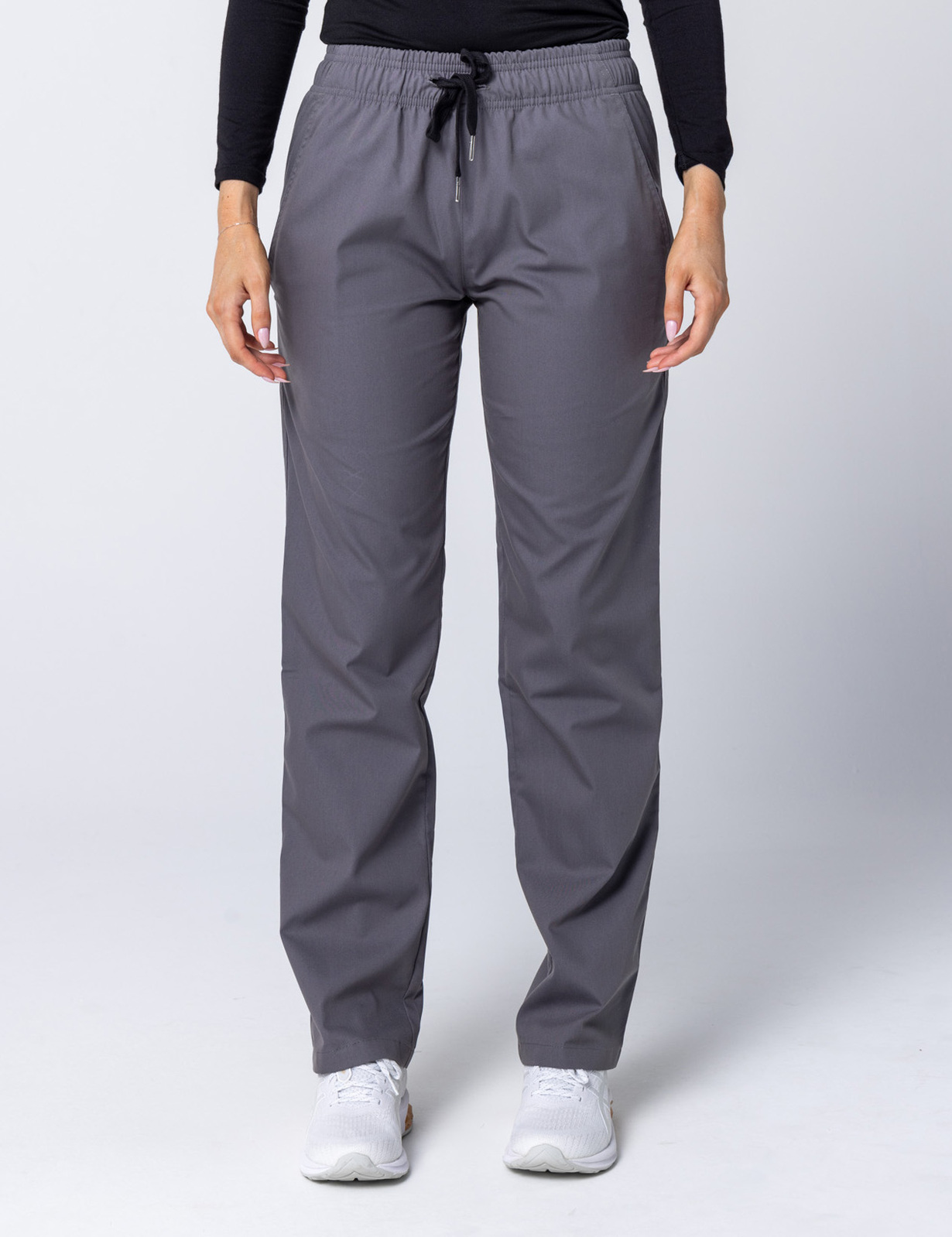 Women's Regular Cut Pants - Steel Grey - Large