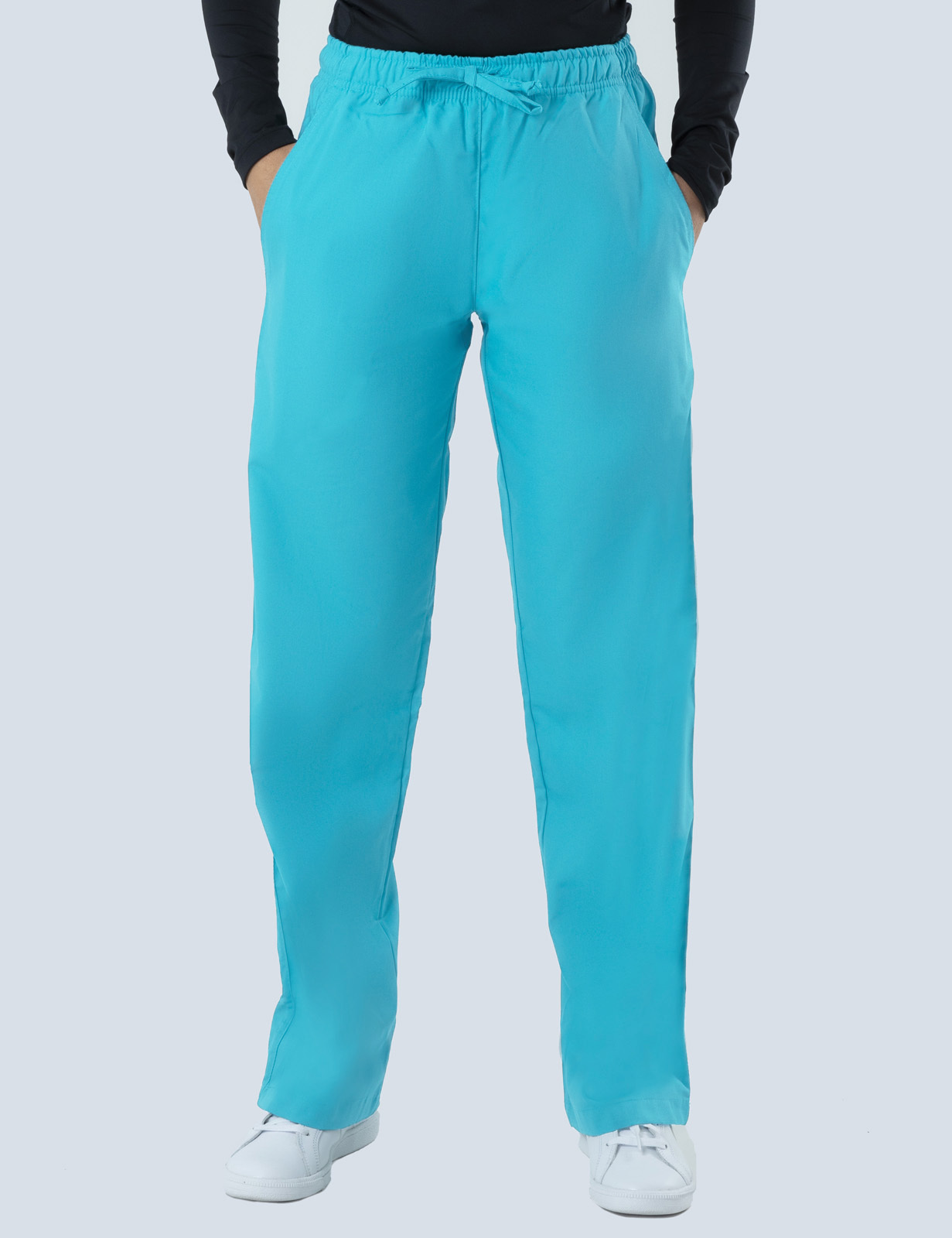 Women's Regular Cut Pants - Aqua - 5x Large