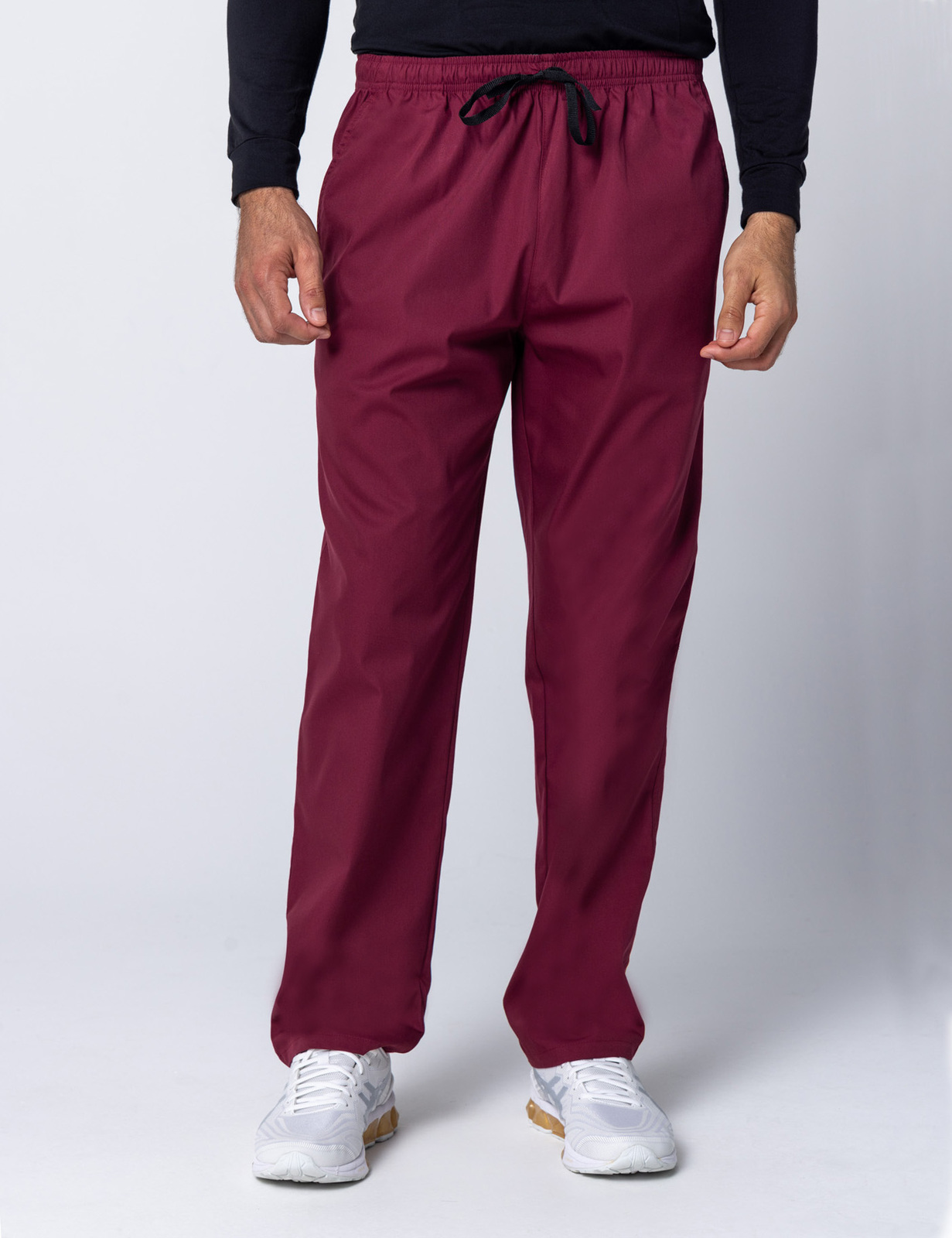 Men's Regular Cut Pants - Burgundy - 2X Large
