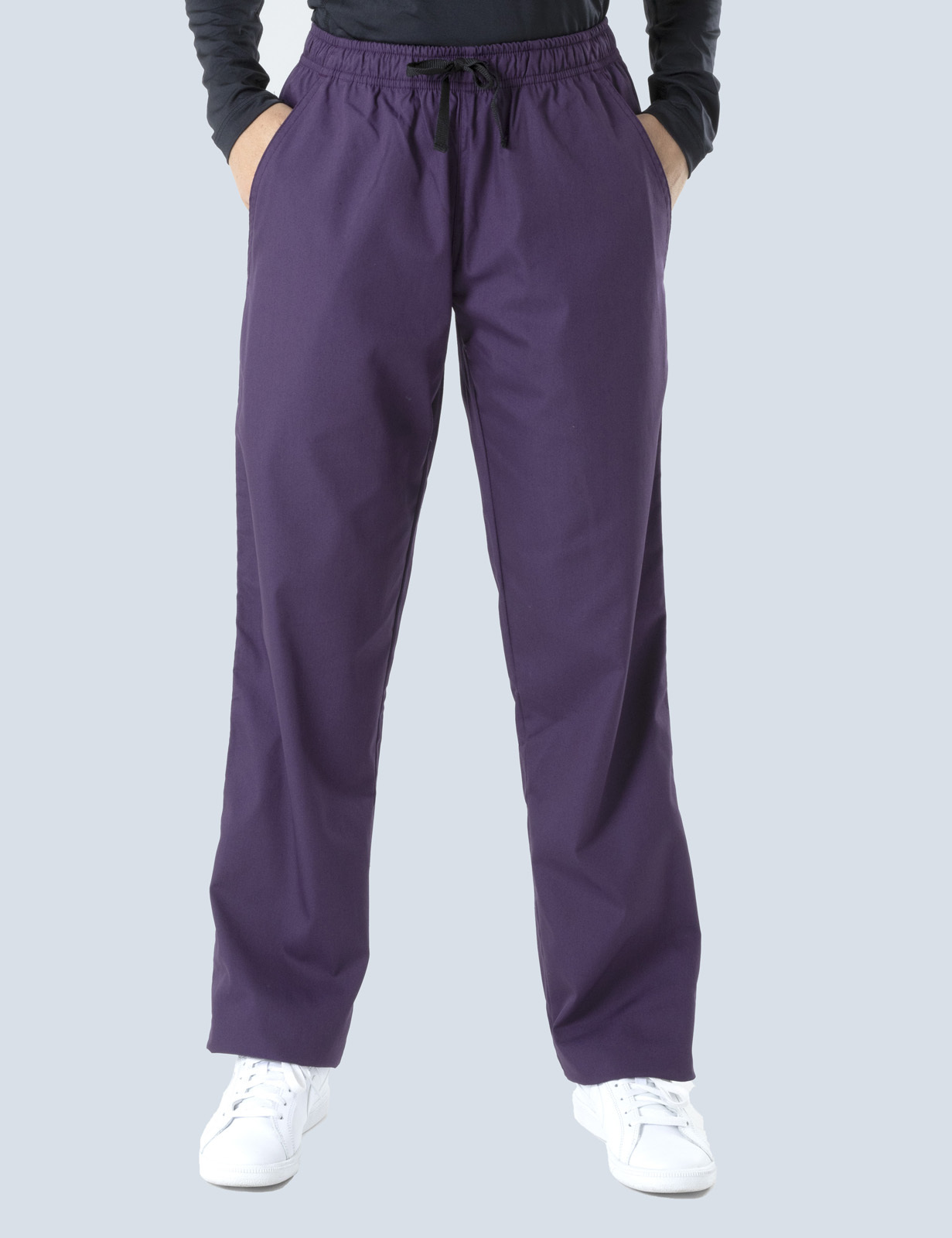 Women's Regular Cut Pants - Aubergine - 2X Large
