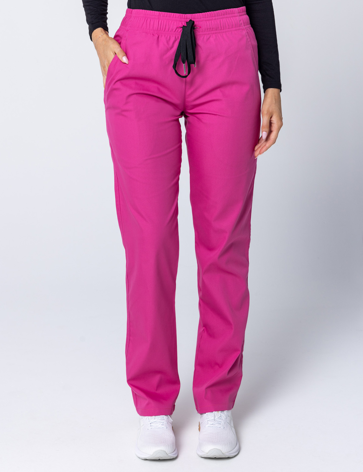 Women's Regular Cut Pants - Pink - Large