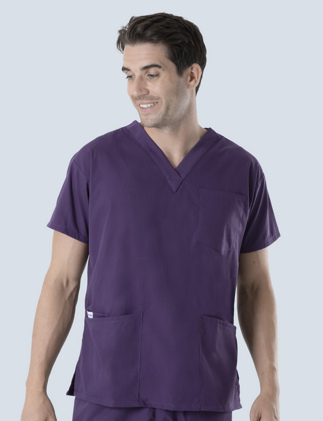 Tweed Hospital Pharmacy - PHARMACY TECHNICIAN - Aubergine Men's 4 Pocket Scrub Top