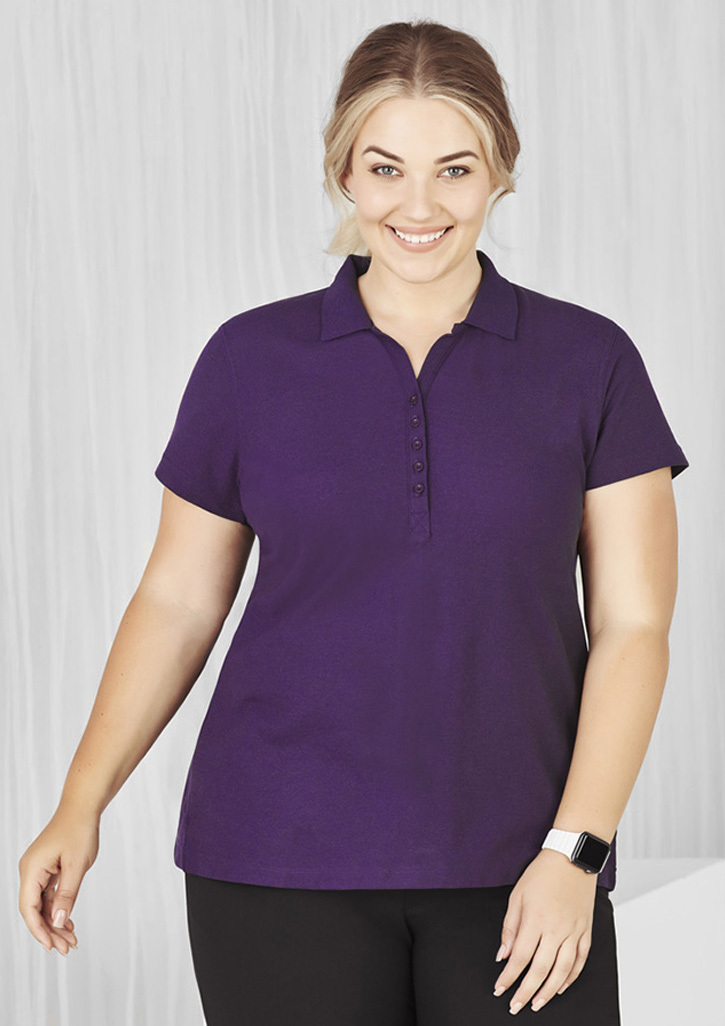 Tweed Hospital Pharmacy - ADMINISTRATION - Purple Women's Crew Short Sleeve Polo