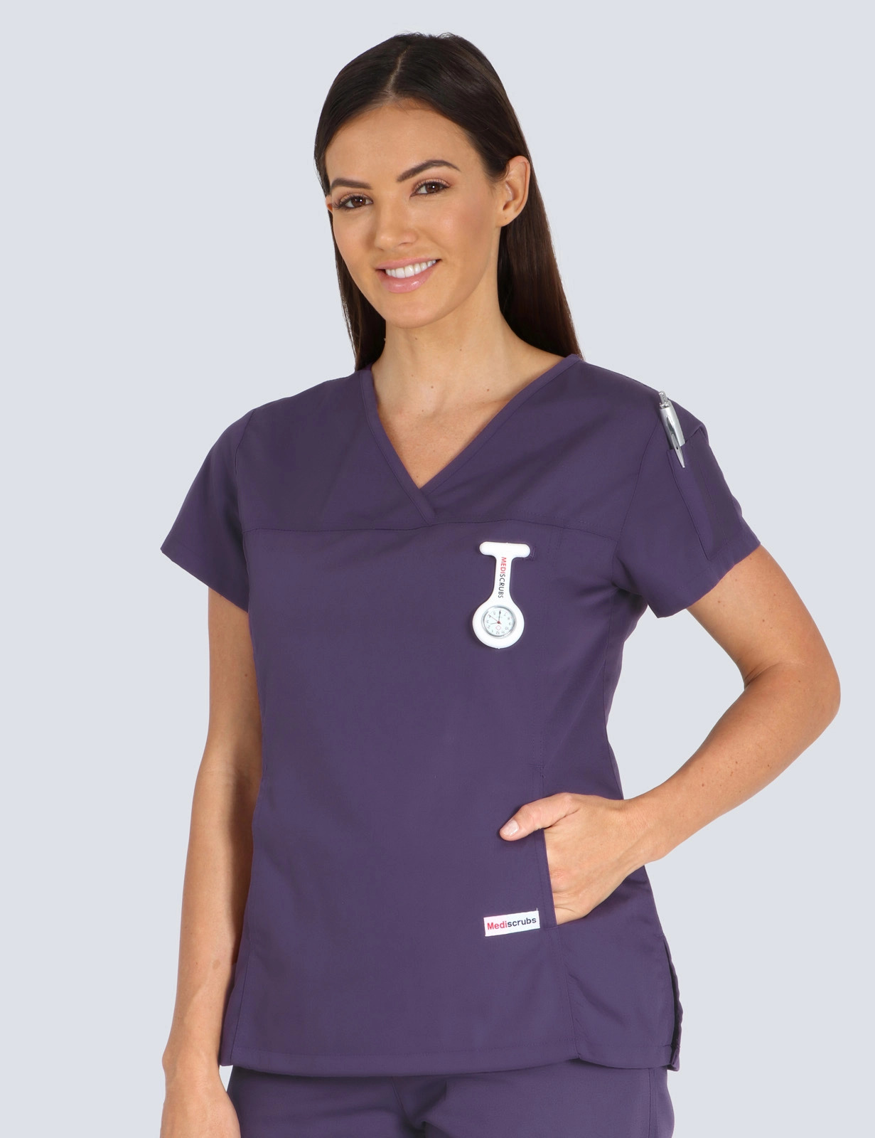 Southwest Healthcare - Women's Fit Solid Top in Aubergine