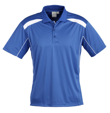 KnG Healthcare - Men's United Short Sleeve Polo (Royal with White Trim)