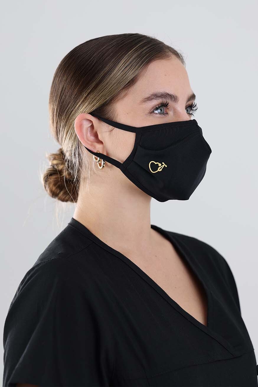Mediscrubs Anti-bacterial Face Mask With Embellished Logo - Size Large