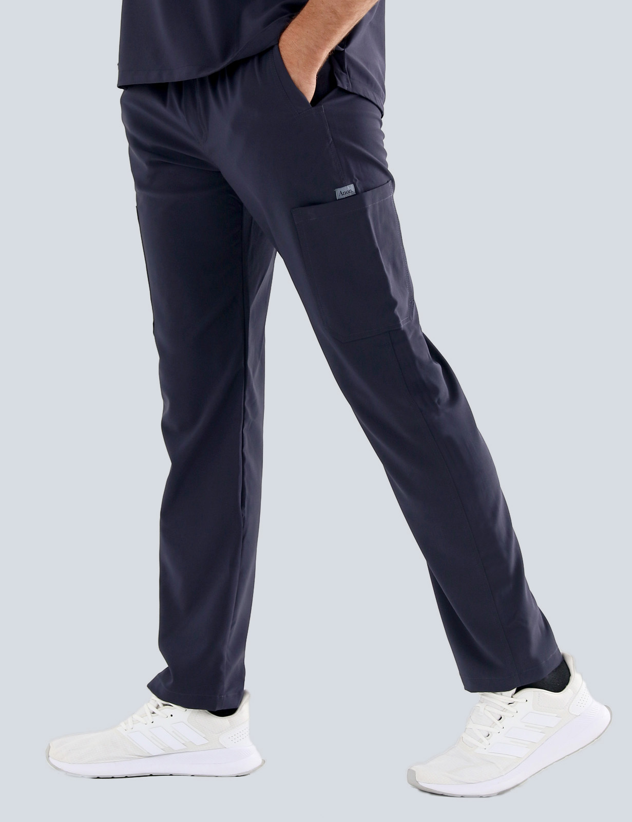 Anon Men's Scrub Pants (Stealth Collection) Poly/Spandex - Charcoal Navy - 2X Large