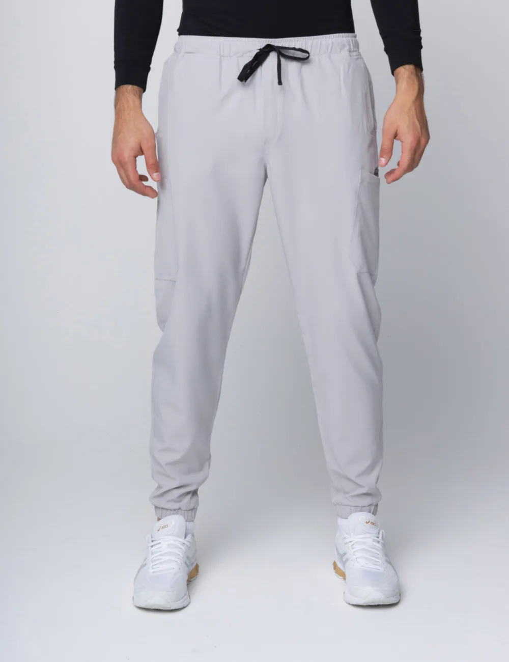 ANON MEN'S JOGGER PANTS  POLY/SPANDEX - SILVER