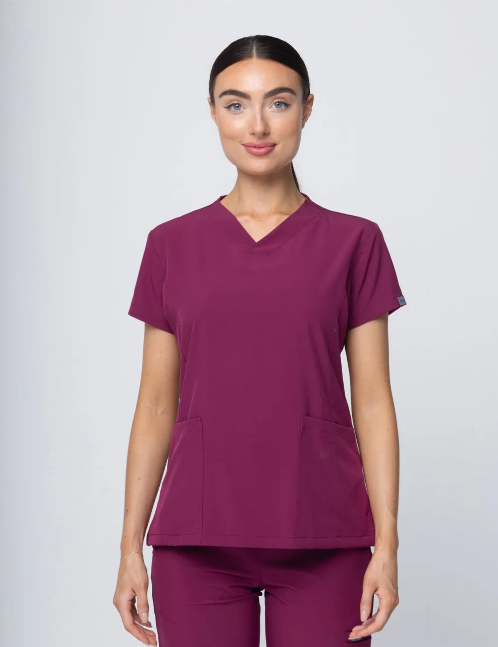 Anon Women's Scrub Top (Whisper Collection) - Exotic Plum