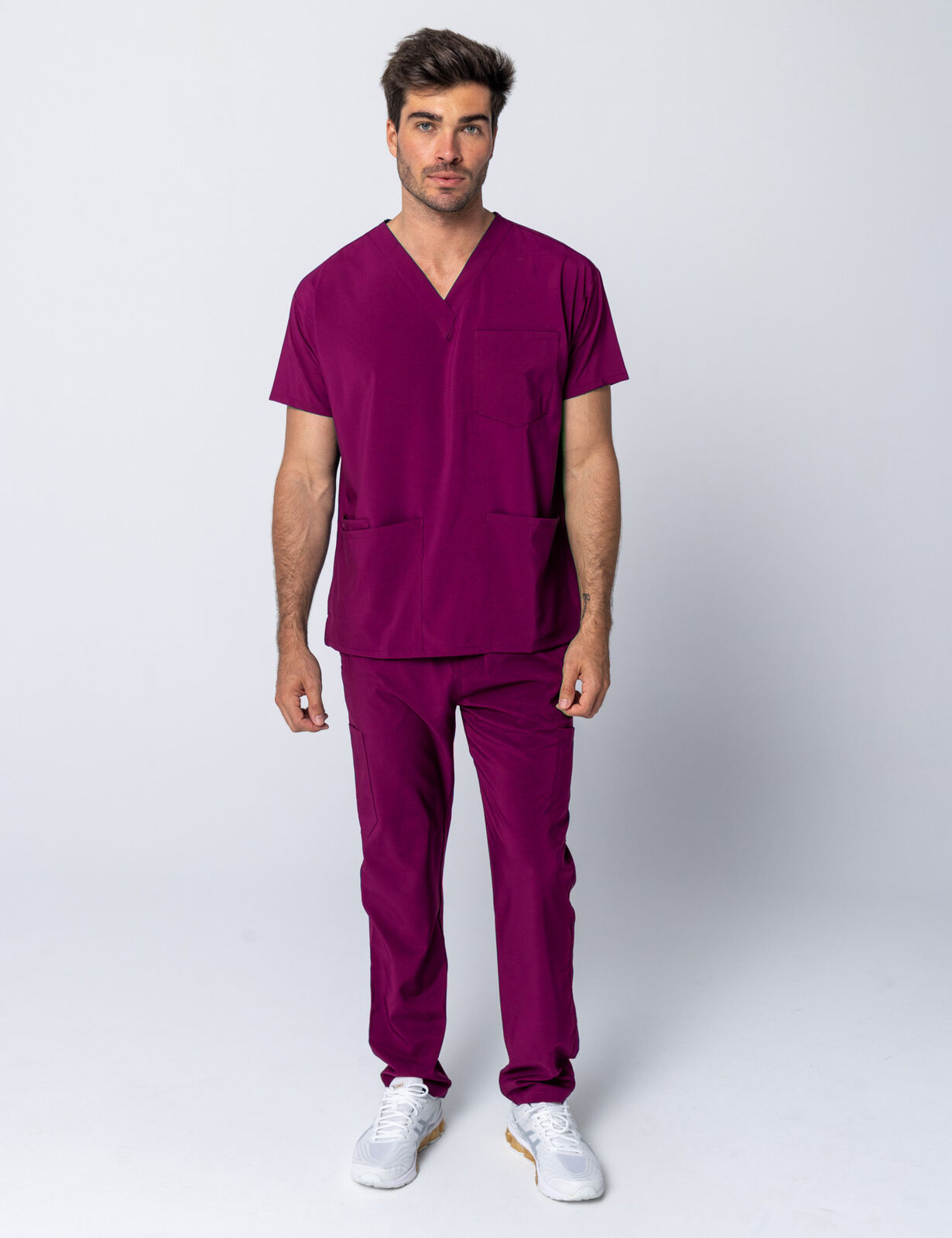 Exoitc Plum Men's Anon Scrub Set