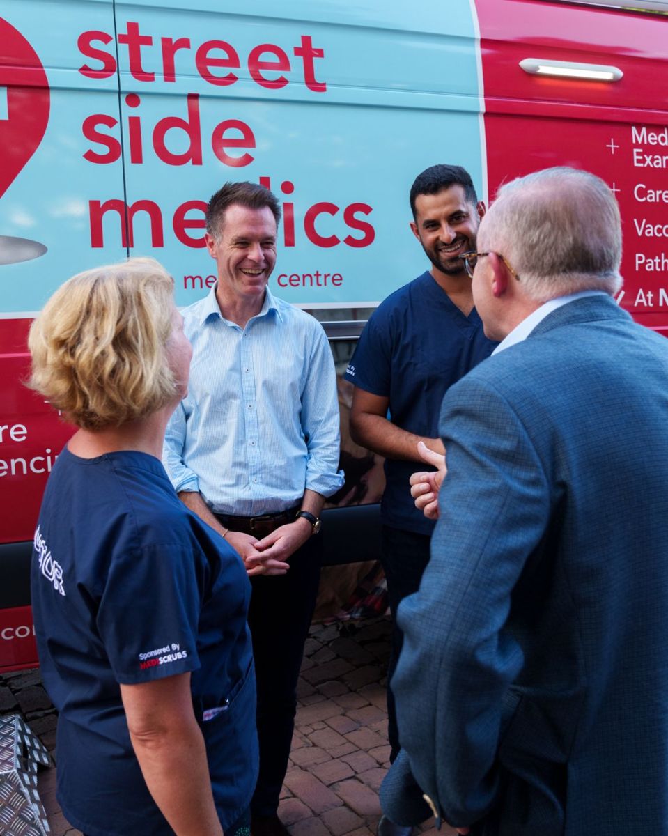 Street-side-Medics embroidered scrubs