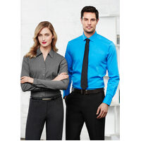 Mens Monaco Long Sleeve Shirt (ink) - 5X Large