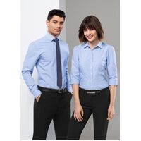 Ladies Euro 34 Sleeve Shirt (blue) - 14
