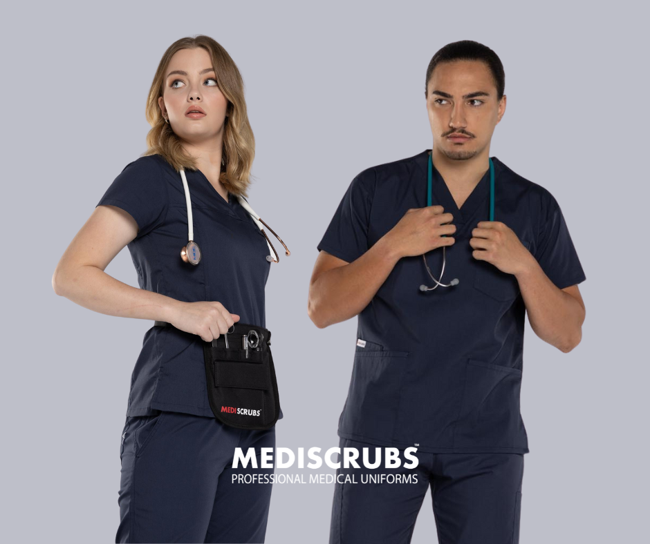 Mediscrubs' Navy Nurse Scrub Uniforms are Best Sellers for Healthcare Professionals